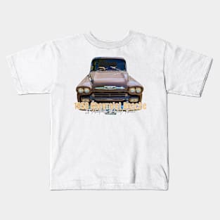 1958 Chevrolet Apache 31 Fleetside Pickup Truck Kids T-Shirt